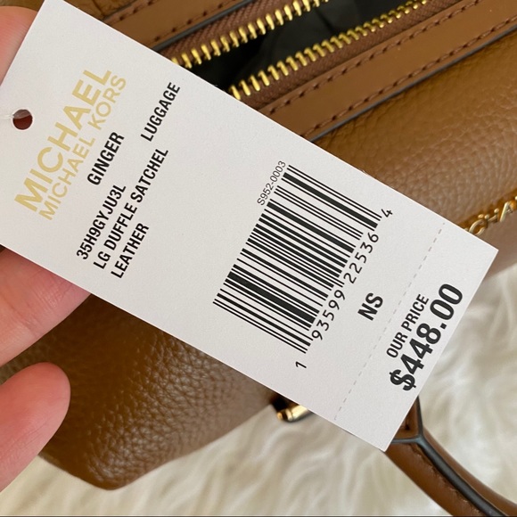 Michael Kors large ginger duffel satchel bag - Picture 11 of 12